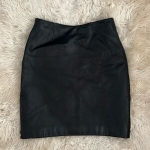 WILSONS, Black Leather Skirt